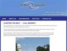 Tablet Screenshot of olsontransportation.com